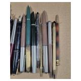 Vintage fountain and ballpoint pens lot