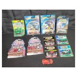 Hot Wheels and Matchbox cars in packaging