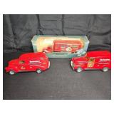 Budweiser ERTL Die-Cast Truck & Van Bank Set