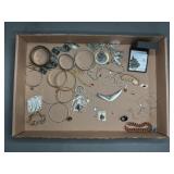 Jewelry Group with Watches and Brooches