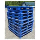 (10) Plastic Heavy Duty Pallets- 40" X 48"
