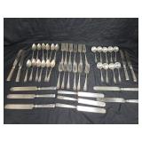 Sterling Silver Flatware Set Pat. 1909 Monogrammed