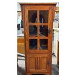 Wooden Display Cabinet with Glass Doors