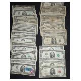 US Silver Certificates and Two Dollar Bills Lot