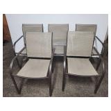 (4) Metal Frame Patio Chairs