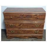 Three-Drawer Dresser 38" x 16.5" x 30"