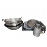 Metal Mixing and Baking Bowl Lot
