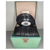 45 RPM Records in Storage Case