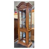 Wood and Glass Display Cabinet, Lighted