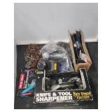 Knife sharpener, outdoor camera, hardware lot
