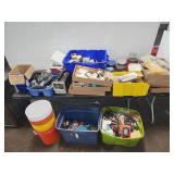 Large lot hardware tools electrical fasteners misc