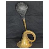 Vintage brass and rubber bulb bicycle horn