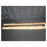 4-piece bamboo fishing rod with cloth case