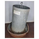 Galvanized Metal Poultry Feeder