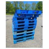 (10) Plastic Heavy Duty Pallets- 40" X 48"