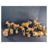 Ceramic African Animal Figurines