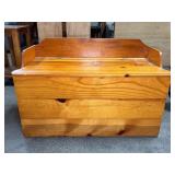 Wooden Hinged Toy Chest