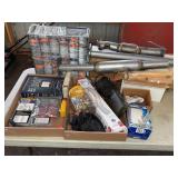 Lot: Muffler Pipes, Tools, Fasteners & Locks