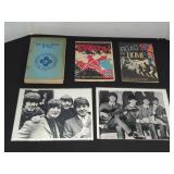 Beatles Photo prints & WWII Booklets Lot