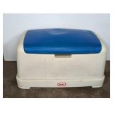 Little Tikes Plastic Toy Chest with Blue Lid