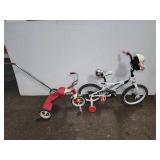Star Wars kids bike & Radio Flyer trike