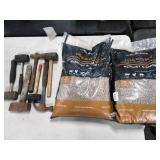 Two 20lb Bags Hickory Wood Pellets and Hammers