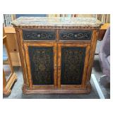 Broyhill Wood Server w/ Faux Marble Top