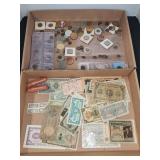 Foreign Paper Money and Coin Collection