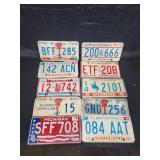 1975-1978 US State Bicentennial License Plates Lot