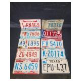 (10) US License Plates 1976 Bicentennial