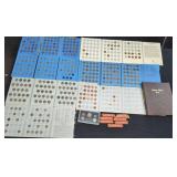 Large US Coin Collection in Folders and Rolls