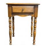 Wood Single-Drawer Stand, 18"L x 14"W x 25"T
