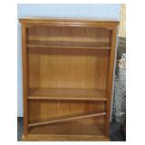 Wooden Bookshelf with Three Shelves