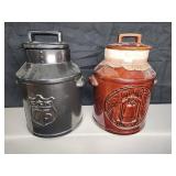 McCoy USA ceramic milk can cookie jars