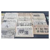 Historical Newspaper Front Pages