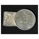 1921 Morgan Dollar Sterling Silver Money Clip