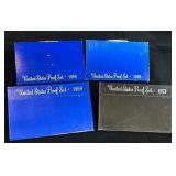 (4) United States Proof Sets: (2) 1968, 1969, 1973