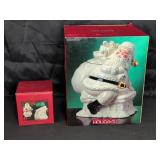 Santa Cookie Jar and Lenox Salt and Pepper Set