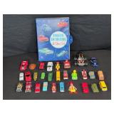 27 Die-cast Cars and Collector Case (Empty)