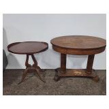 (2) Wood Side Tables