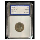 1930 S Buffalo Nickel, AU-55 IGS Grading