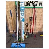 Yard Tools and Poly Snow Roof Rake