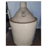 Stoneware jug 5 gallon with handle