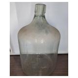 Large clear glass bottle jug
