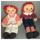 Raggedy Ann and Andy Cloth Dolls