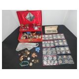Jewelry, US Proof Coin Sets, Zippo Pen Set