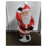 Plastic Santa Claus Lighted Blow Mold Decoration