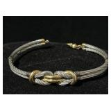 18K and Stainless Bracelet