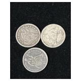 1840, 1877, 1887 Seated Liberty Dimes