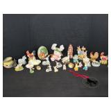 Easter and animal figurines lot